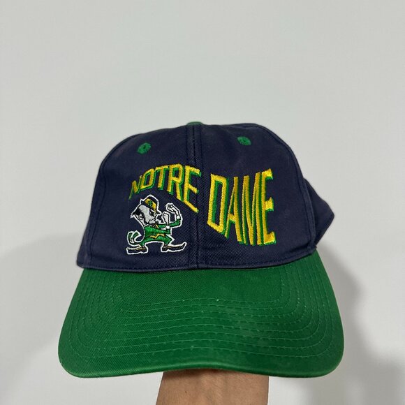 Vintage Notre Dame Fitted Hat - 7 1/4 - Picture 1 of 5